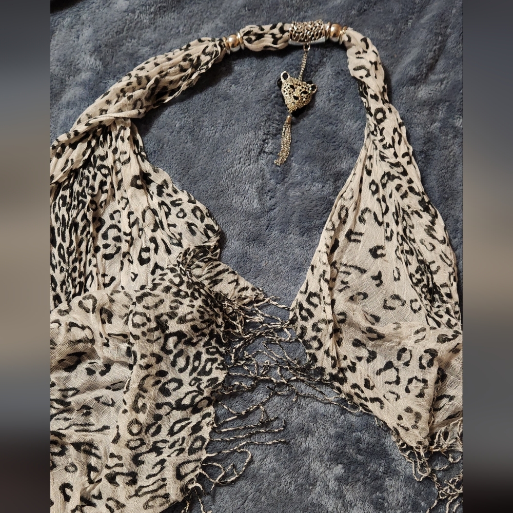 Cheetah scarf